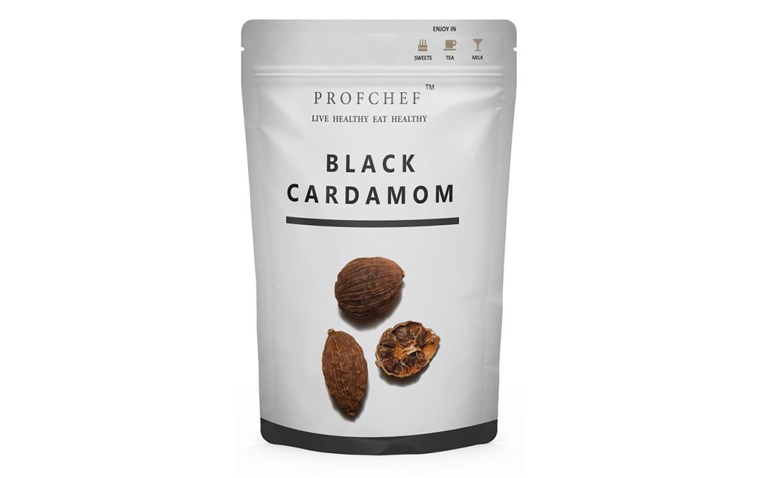 Profchef Black Cardamom    Pack  100 grams